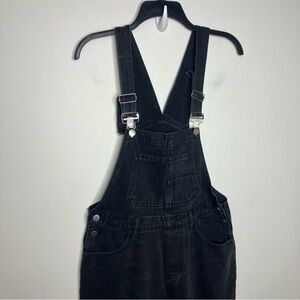 SHEIN black denim overalls size large